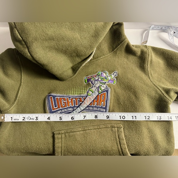 Disney Toy Story Buzz Lightyear Youth Hoodie Olive Green Extra Small - Picture 7 of 9